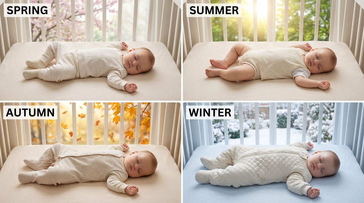 découvrez comment habiller bébé la nuit sans gigoteuse en toute sécurité, en adaptant ses vêtements selon la saison pour un sommeil confortable et serein.